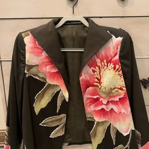 Beautiful Ellen Tracy Linda Allard open jacket - size 4 fits like a 6